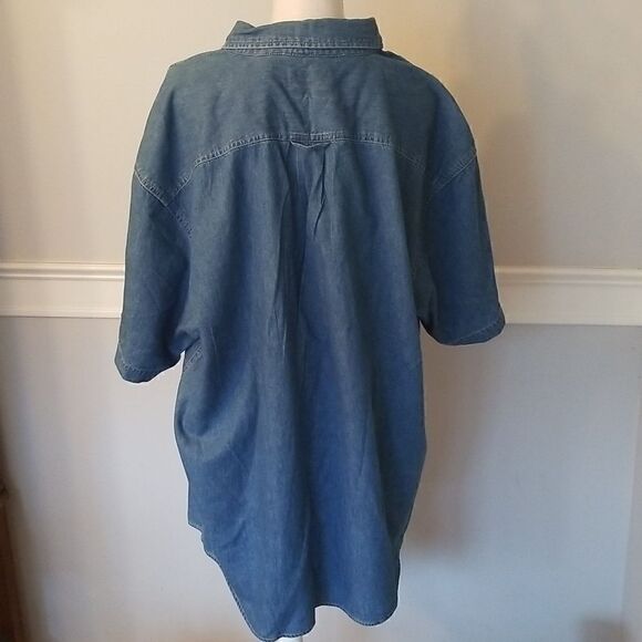 Men's size 2X denim button up - Picture 4 of 7
